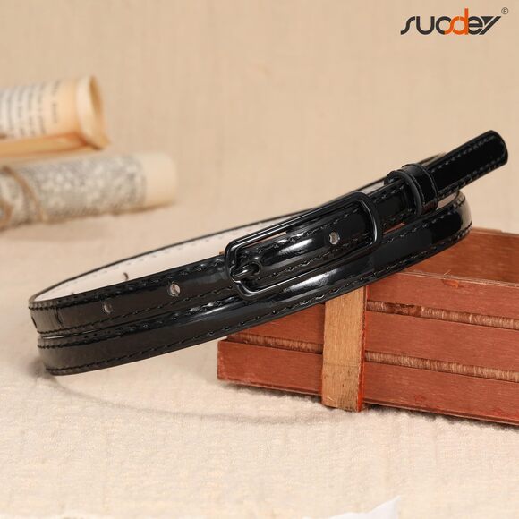 Thin Belts For Women Skinny Leather Belts With Metal Buckle For Dresses Pants🌹 - Picture 6 of 6